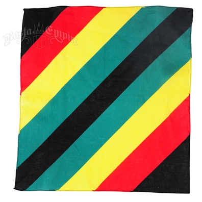 Single Stripe Itzu Knitted Rasta Scarf Striped 160cm Rastafarian Reggae Black Red Green Yellow