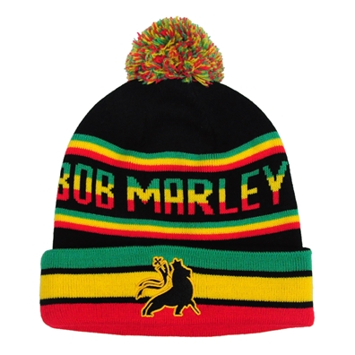 Bob Marley One Love Beanie w/ Pom