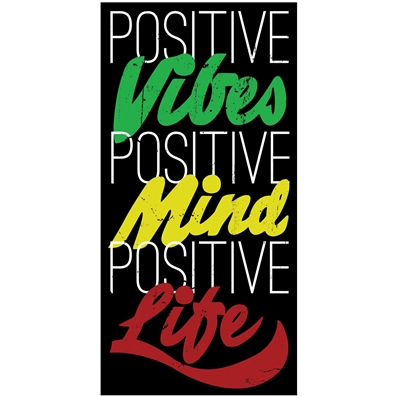 RastaEmpire Positive Life Black Sticker