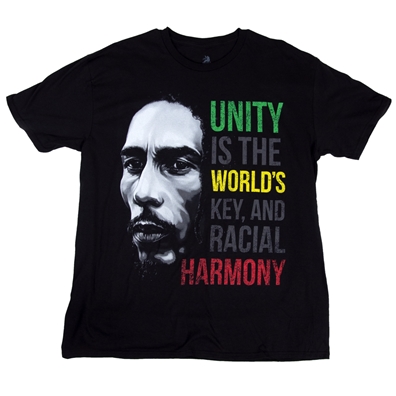 Bob Marley Burnin Unity Black T-Shirt - Men's