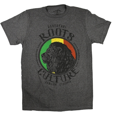 RastaEmpire Profile Lion Roots & Culture Gray T-Shirt – Men’s 