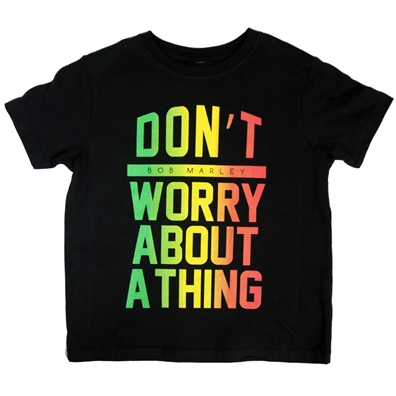 Bob Marley Don't Worry Black T-Shirt - Toddler's