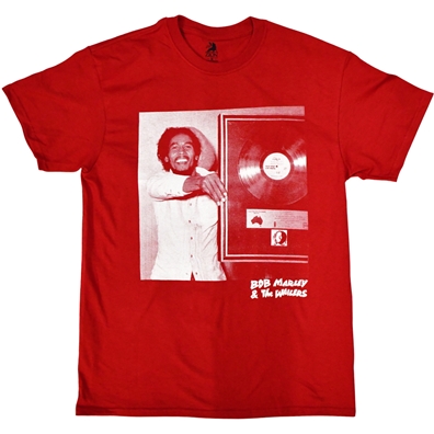 Bob Marley Goes Platinum Red T-shirt - Men's