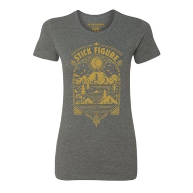 Stick Figure Vines Gray tank Top - Women's