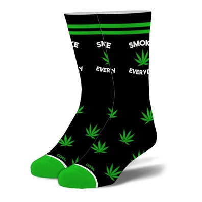 Smoke Everyday Weed Crew Socks - Men's