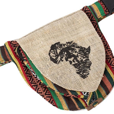 Rasta African and Reggae Lion Hip Fanny Pack