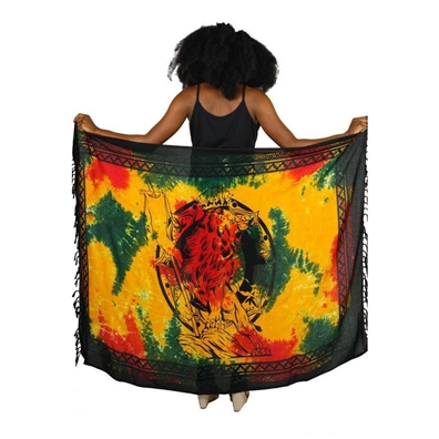 Rasta Tie Dye Lion of Judah Sarong