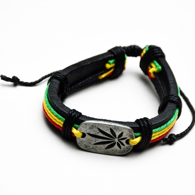 48pcs mixed different designs Bob Marley Reggae Rasta leather bracelets 