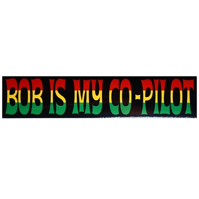 Bob Marley - Bob Is My Co-Pilot Bumper Sticker