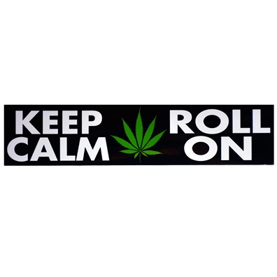 Keep Calm Roll On Bumper Sticker