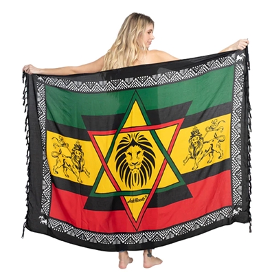 Rasta Lion of Judah and Star Sarong - Women's