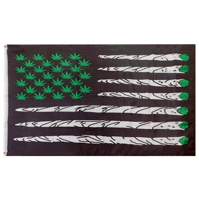 USA Weed Flag with Joints as Stripes