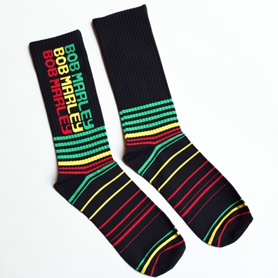Bob Marley Rasta Striped Socks