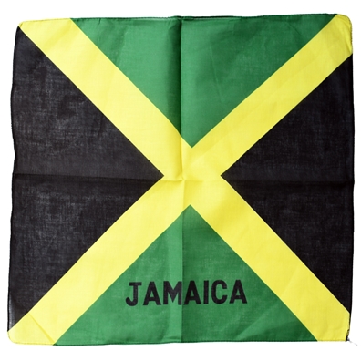 Jamaican Flag 22" x 22" Bandana