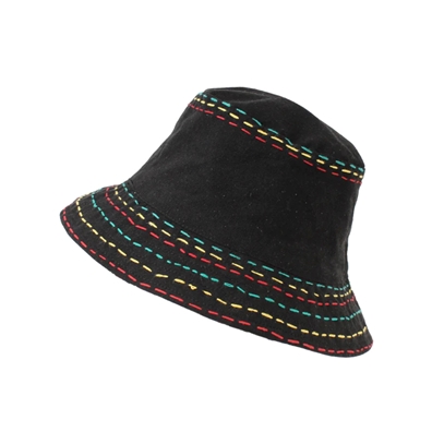 Reversible Rasta Bucket Hat