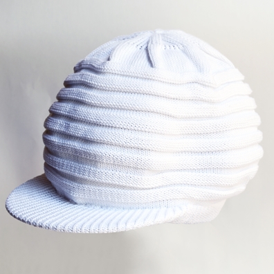 RINGS STYLE COTTON CAP - WHITE