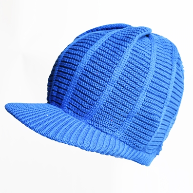 Royal Blue Ribbed Visor Cap