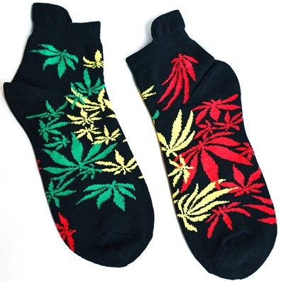 Rasta and Reggae Haze Ankle Socks