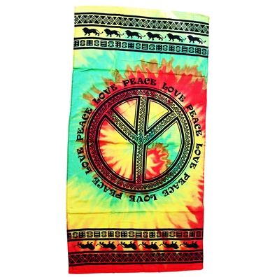 Rasta and Reggae Tribal Peace Beach Towel