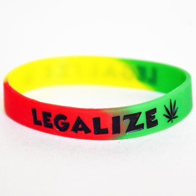 Rasta Legalize It Silicone Bracelet