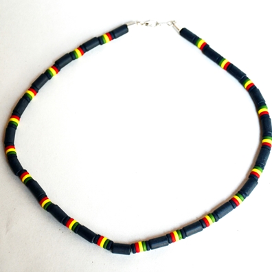 Reggae Bead Necklace Africa Rasta Reggae Rastafari Jamaica Bob 8 MM Beads  32