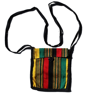 Woven Rasta Traveler Pouch