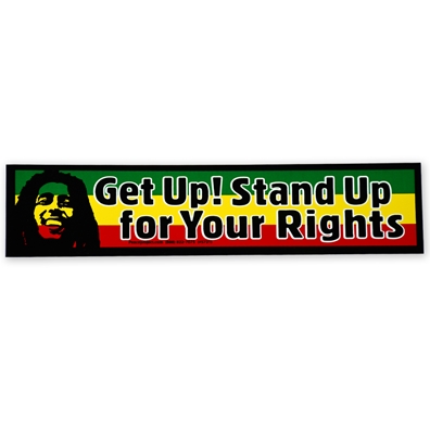 Bob Marley Get Up Stand Up Rasta Sticker