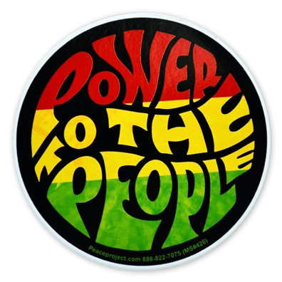 Power To The People Rasta Sticker