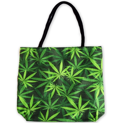 Weed Leaf Jute Bag