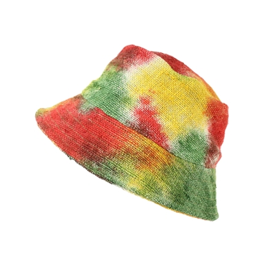 Hemp Tie dye Rasta Reversible Bucket Hat