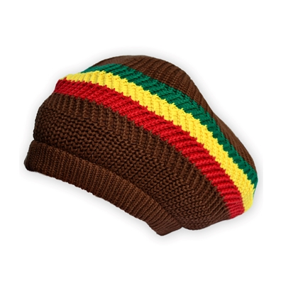 Tam Headwear - Brown Rasta Stripe