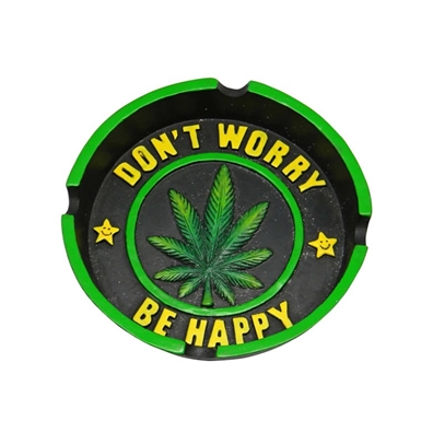 Don't Worry Be Happy 3D Leaf Ashtray