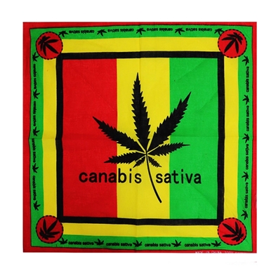 Rasta Flag "Canabis Sativa" Bandana