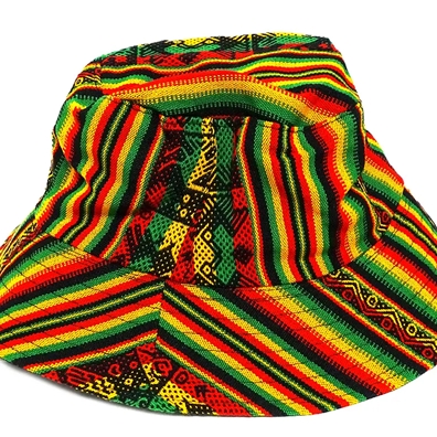 Rasta Stripe Bucket Hat