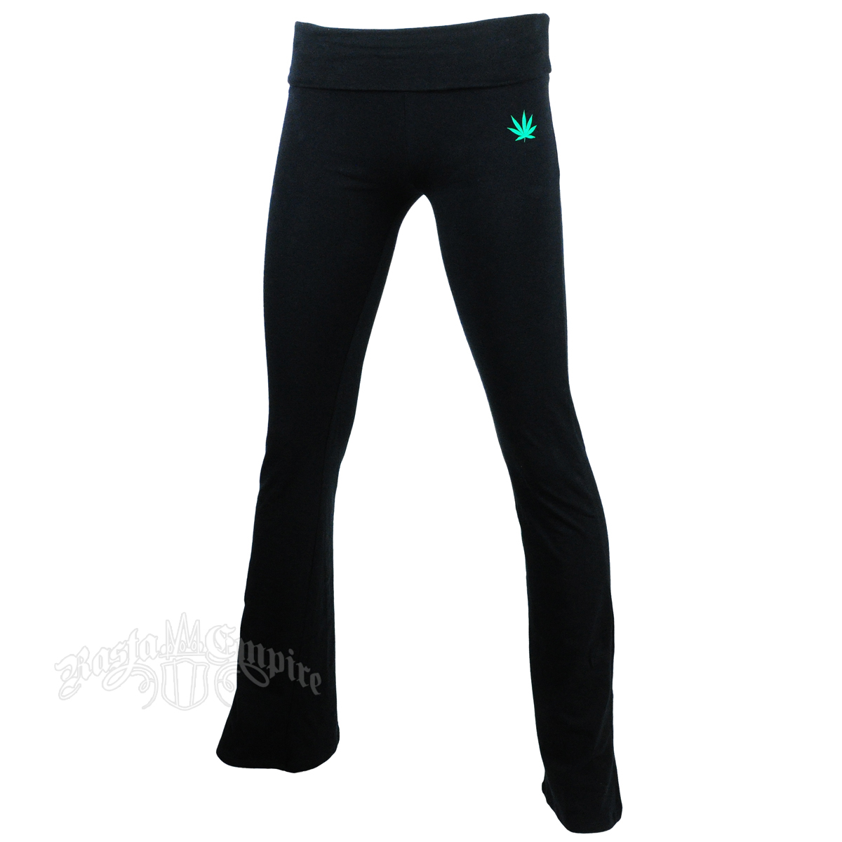 black yoga trousers