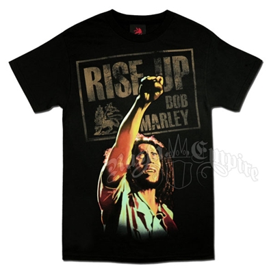 Bob Marley Rise Up Black T-Shirt – Men’s