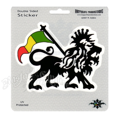Rasta Lion Window Sticker