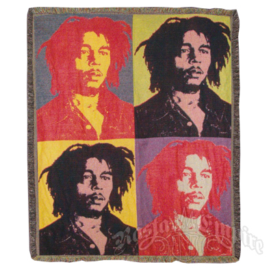 Bob Marley, Rasta, Reggae themed blankets, bedding and pillows ...